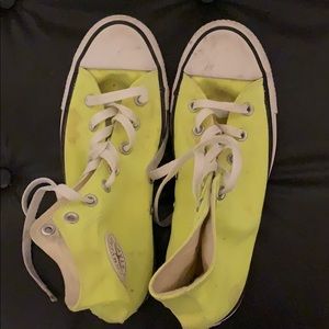 Neon Converse Chuck Taylors - women’s size 8.5